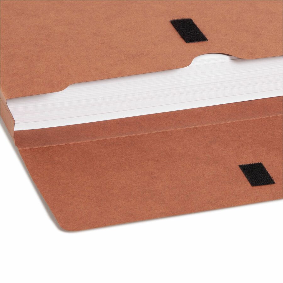 Smead Letter Recycled File Wallet - 8 1/2" x 11" - 600 Sheets Capacity - 2" Expansion - 12.5 pt. - Redrope - Redrope - Heavy Duty, Flap - 30% Recycled - 1 Each