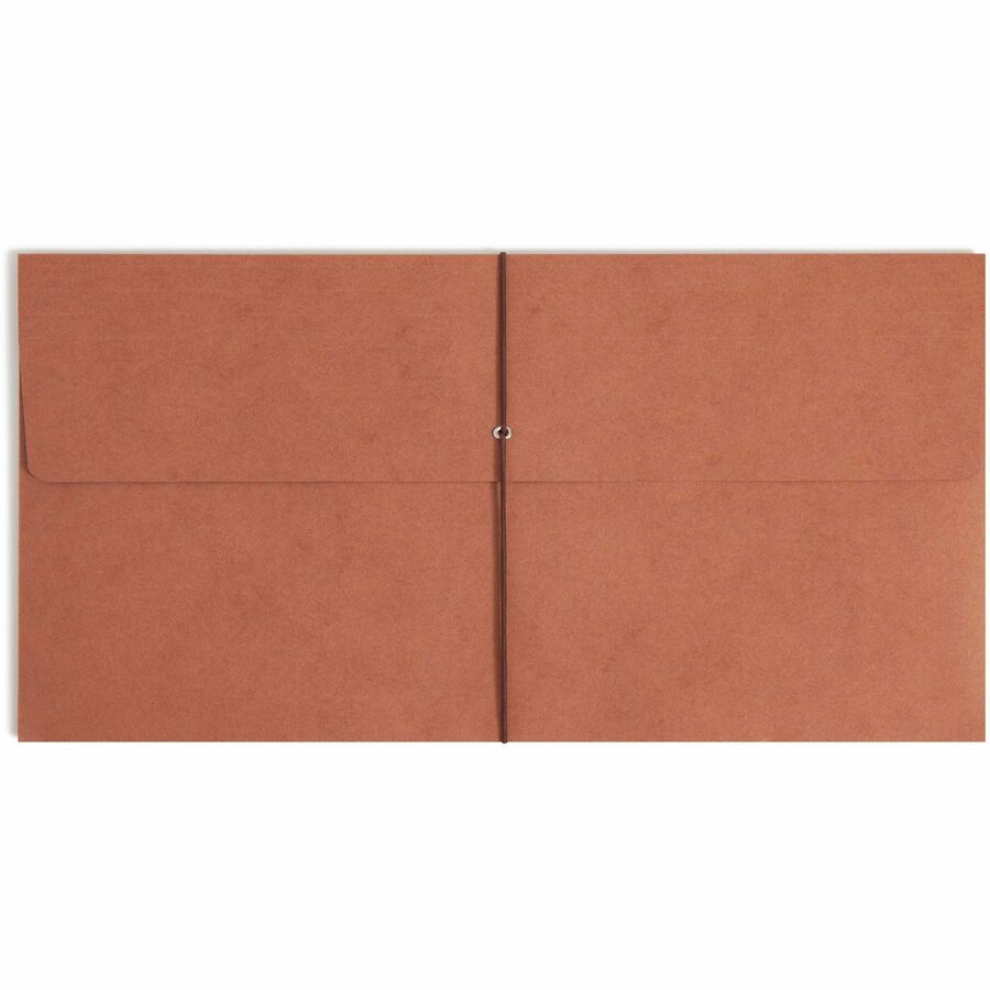 Smead Legal Recycled File Wallet - 8 1/2" x 14" - 600 Sheets Capacity - 2" Expansion - 12.5 pt. - Redrope - Redrope - Elastic Closure, Heavy Duty, Flap Closure - 30% Recycled - 1 Each