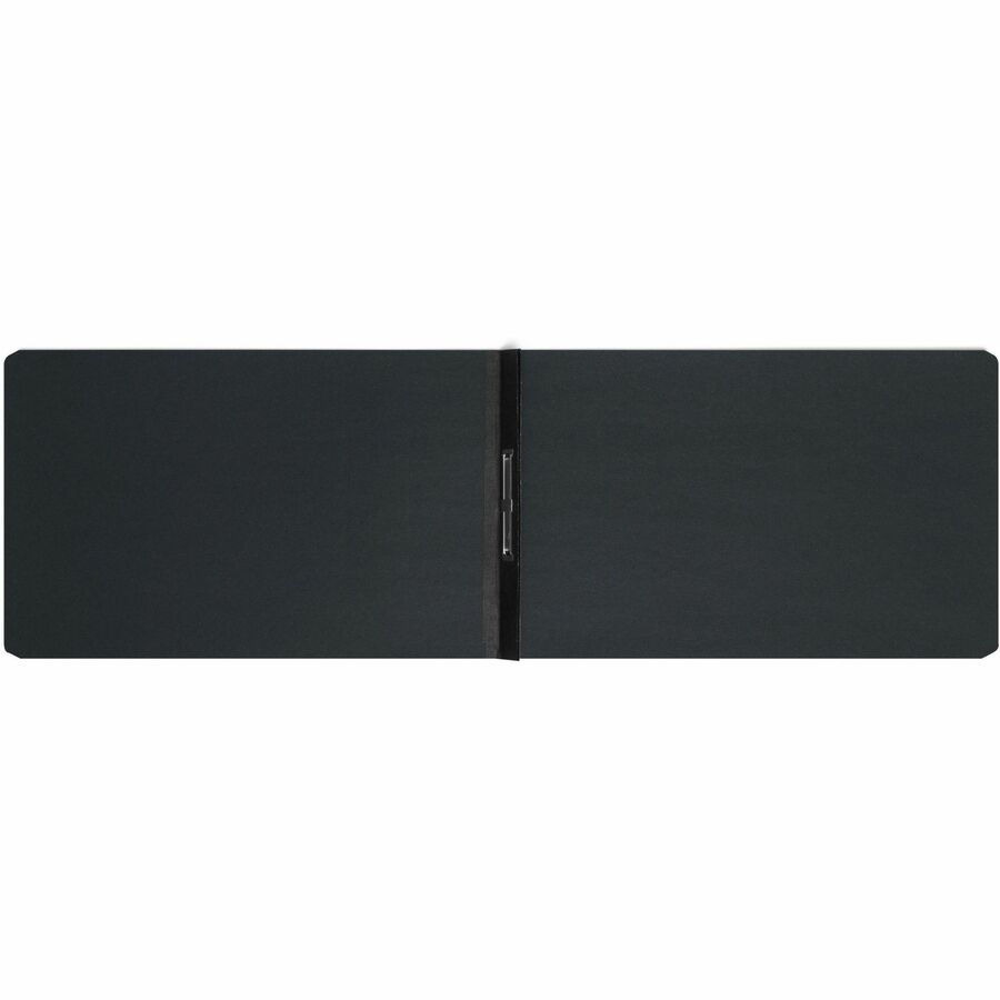 Smead Premium Pressboard Legal Recycled Fastener Folder - 8 1/2" x 14" - 2" Expansion - 1 Fastener(s) - 2" for Folder - 25 pt. - Pressboard - Black - Reinforced Hinge, Heavy Duty, Moisture Resistant, Stain Resistant, Rounded Corner - 100% Recycled - 1 ...