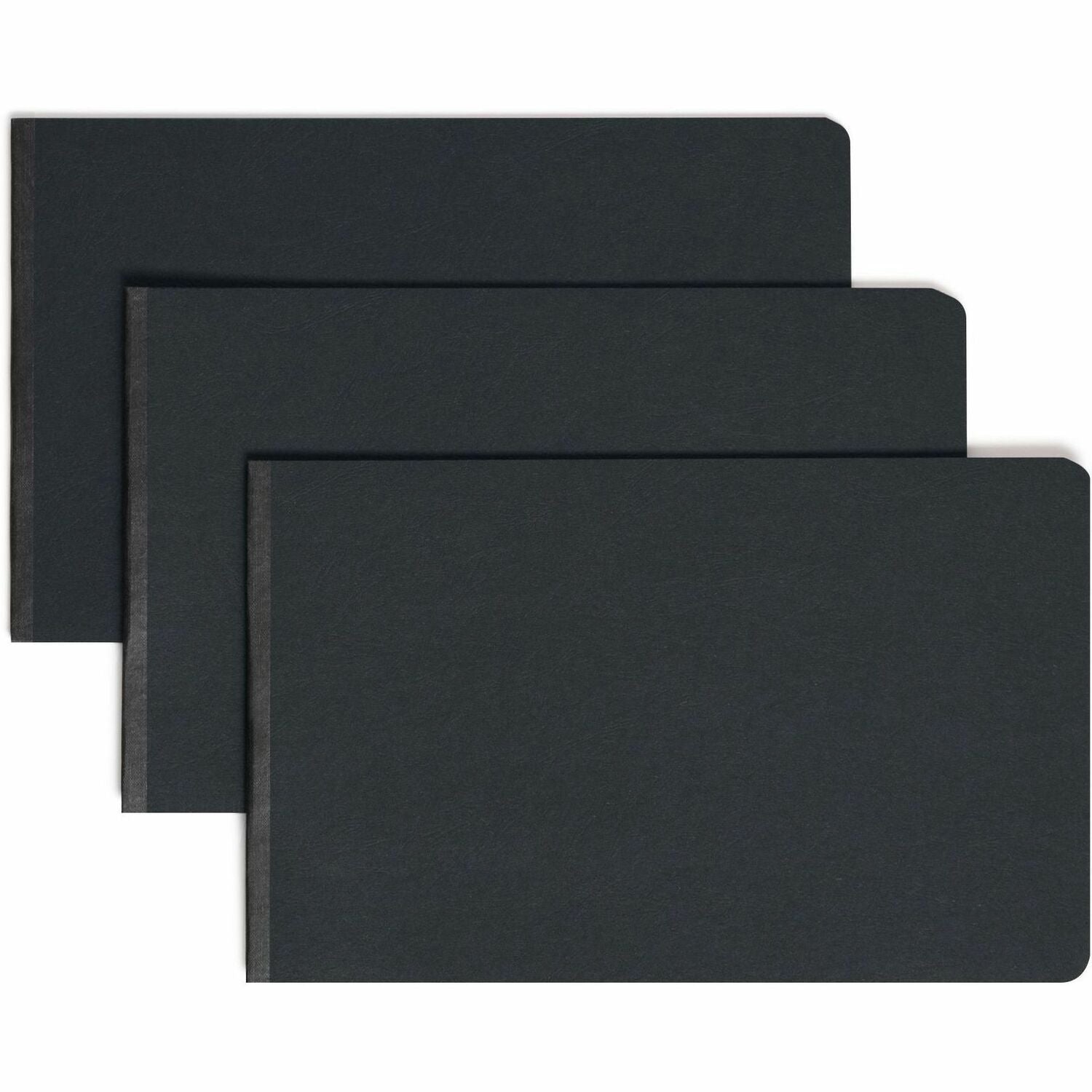 Smead Premium Pressboard Legal Recycled Fastener Folder - 8 1/2" x 14" - 2" Expansion - 1 Fastener(s) - 2" for Folder - 25 pt. - Pressboard - Black - Reinforced Hinge, Heavy Duty, Moisture Resistant, Stain Resistant, Rounded Corner - 100% Recycled - 1 ...
