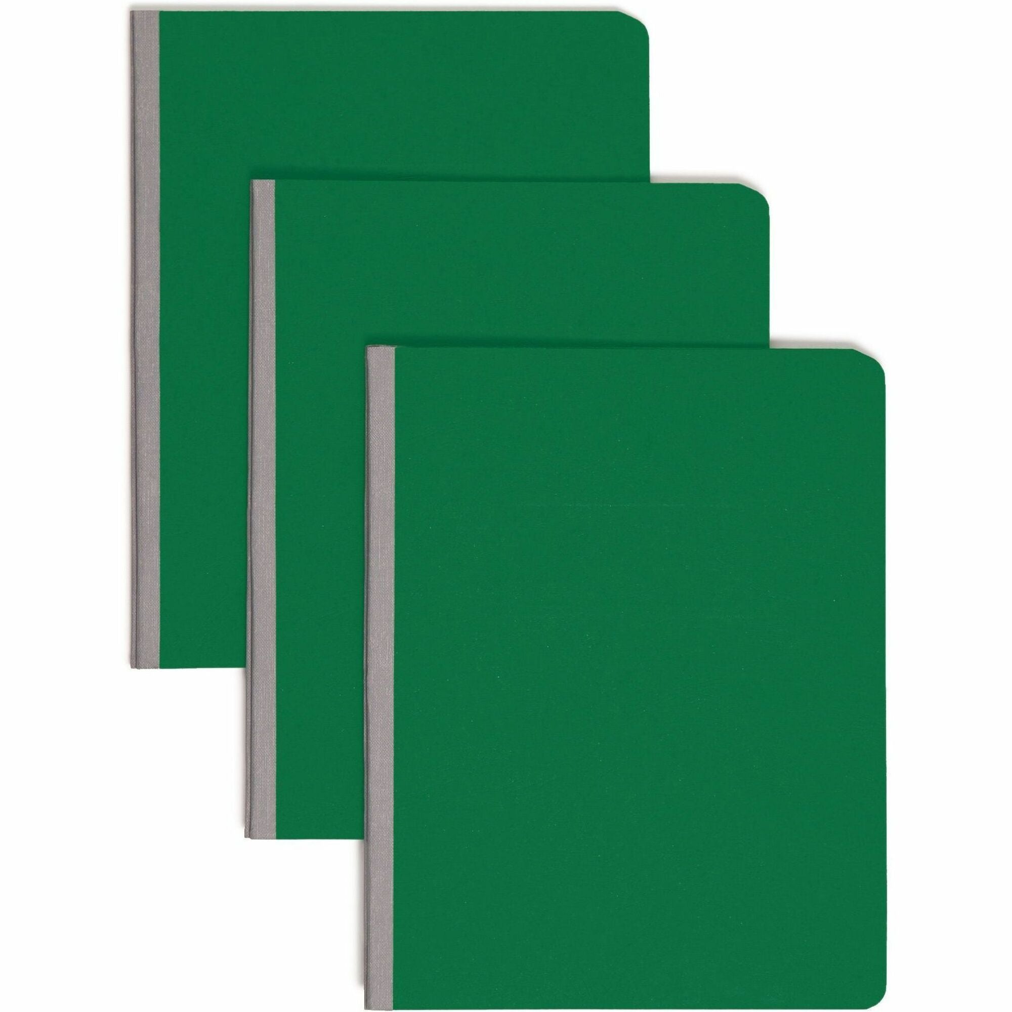 Smead Premium Pressboard Letter Recycled Fastener Folder - 8 1/2" x 11" - 600 Sheets Capacity - 3" Expansion - 1 Fastener(s) - 3" for Folder - 25 pt. - Pressboard - Green - Reinforced Hinge, Heavy Duty, Moisture Resistant, Stain Resistant, Rounded Corn...