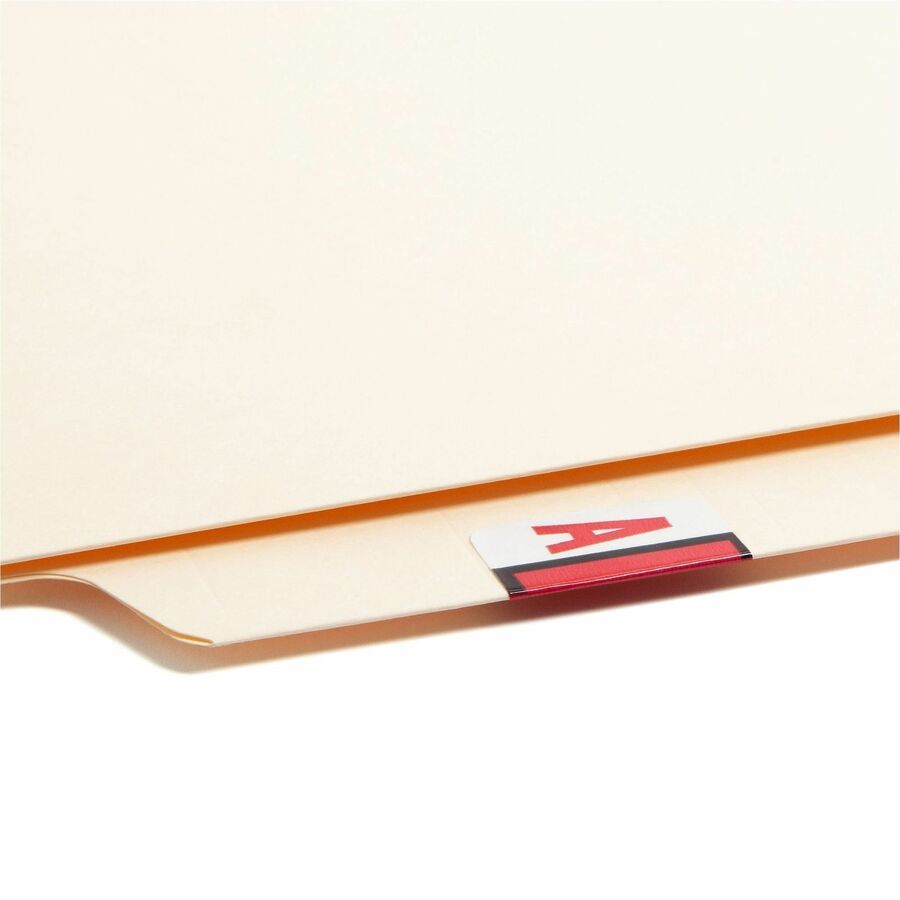 Smead BCCR Bar-Style Color-Coded Labels - A-Z - x 1 1/4" Width x 1" Length - Assorted - Laminated - 500 / Roll - 1 Box