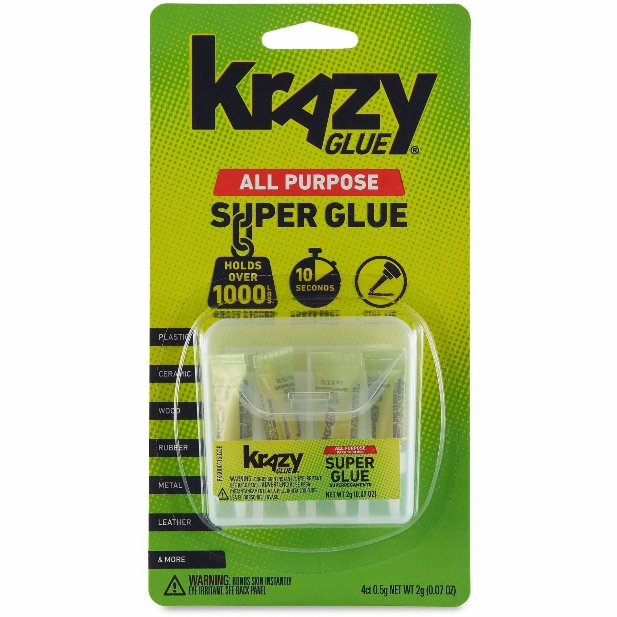 Krazy Glue Single-Use Tubes - White - 1 Pack