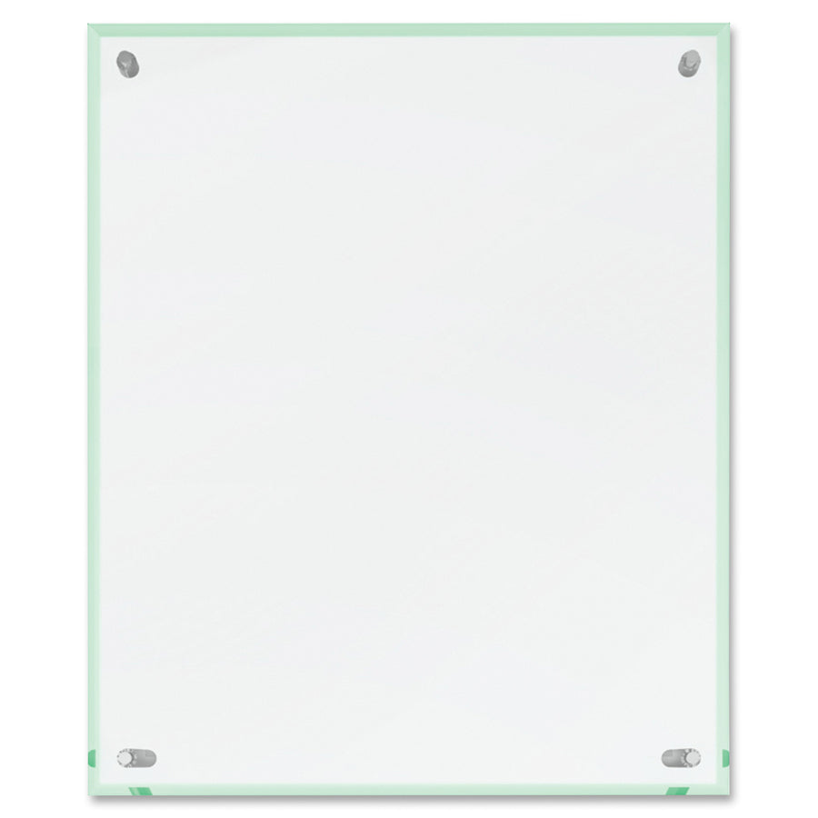 Deflecto Superior Image Beveled Edge Sign Holder - 8.5" Width x 12.6" Height x 3.4" Depth - Rectangular Shape - Lightweight, Self-standing, Beveled Edge - Clear - 1 Each