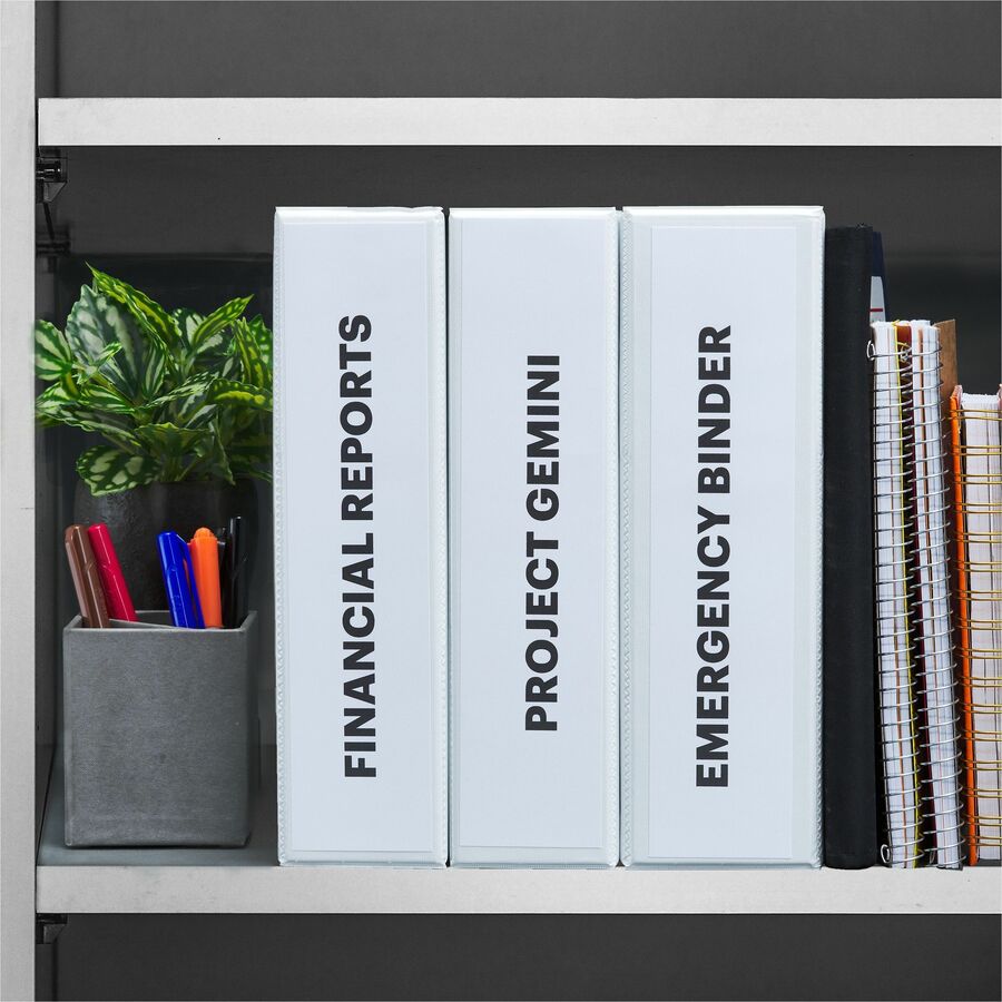 Avery® Binder Spine Inserts, 3 Inch Binders, 15 Inserts (89109) - 3.5" Width - 15 Capacity - For 3" Sheet - 3 x Rings - Ring Binder - Bright White - Card Stock