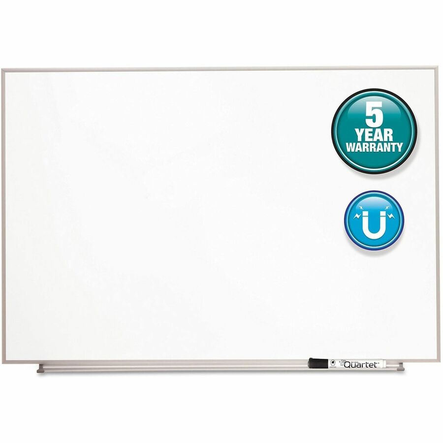 Quartet Matrix Whiteboard - 16" Board Height x 23" Board Width - White Surface - Magnetic, Durable - Silver Aluminum Frame - 1 Each