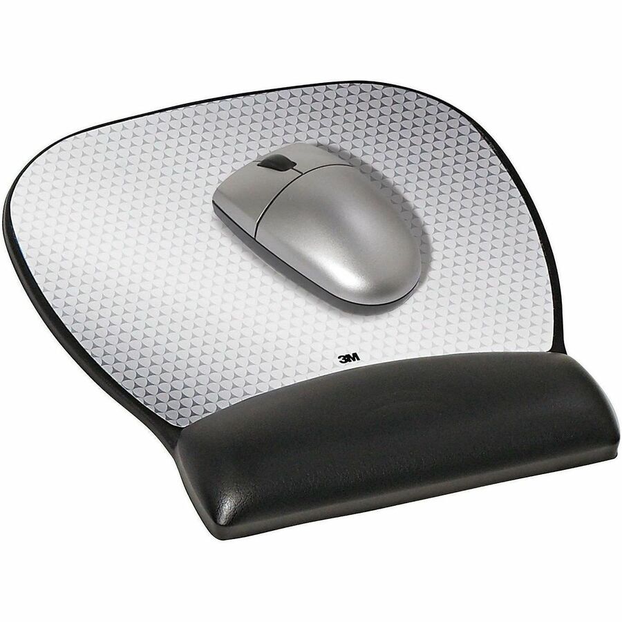 3M Gel Mouse Pad - 0.75" Height x 8.75" Width x 9.75" Depth - Black - Gel - 1
