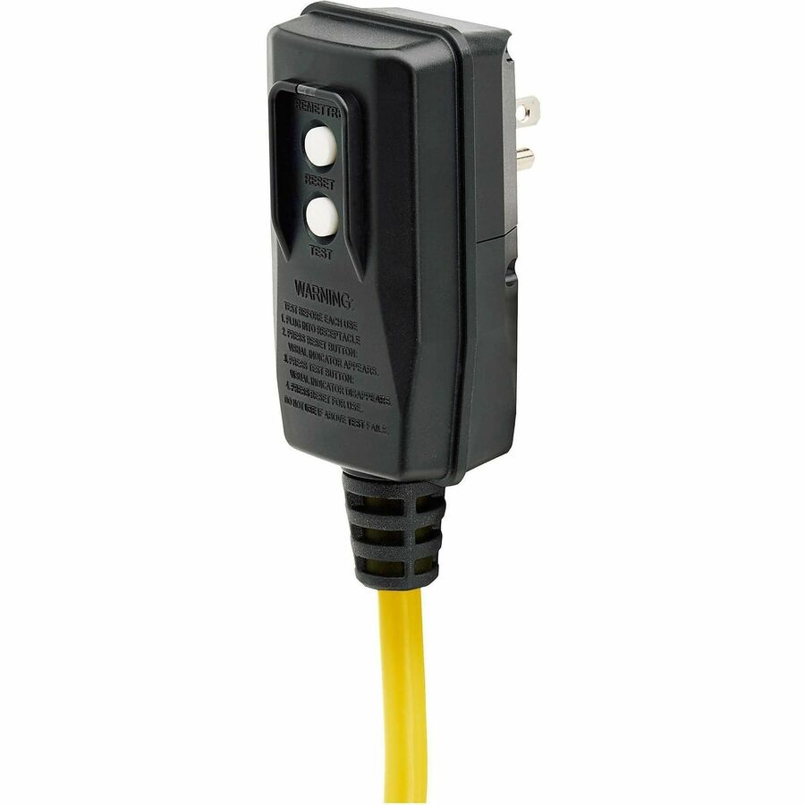 Tripp Lite series Safety 8-outlet 12' Cord Power Strip - NEMA 5-15P - 8 x NEMA 5-15R - 12 ft Cord - 15 A Current - 120 V AC Voltage - Wall-mountable/Desk-mountable