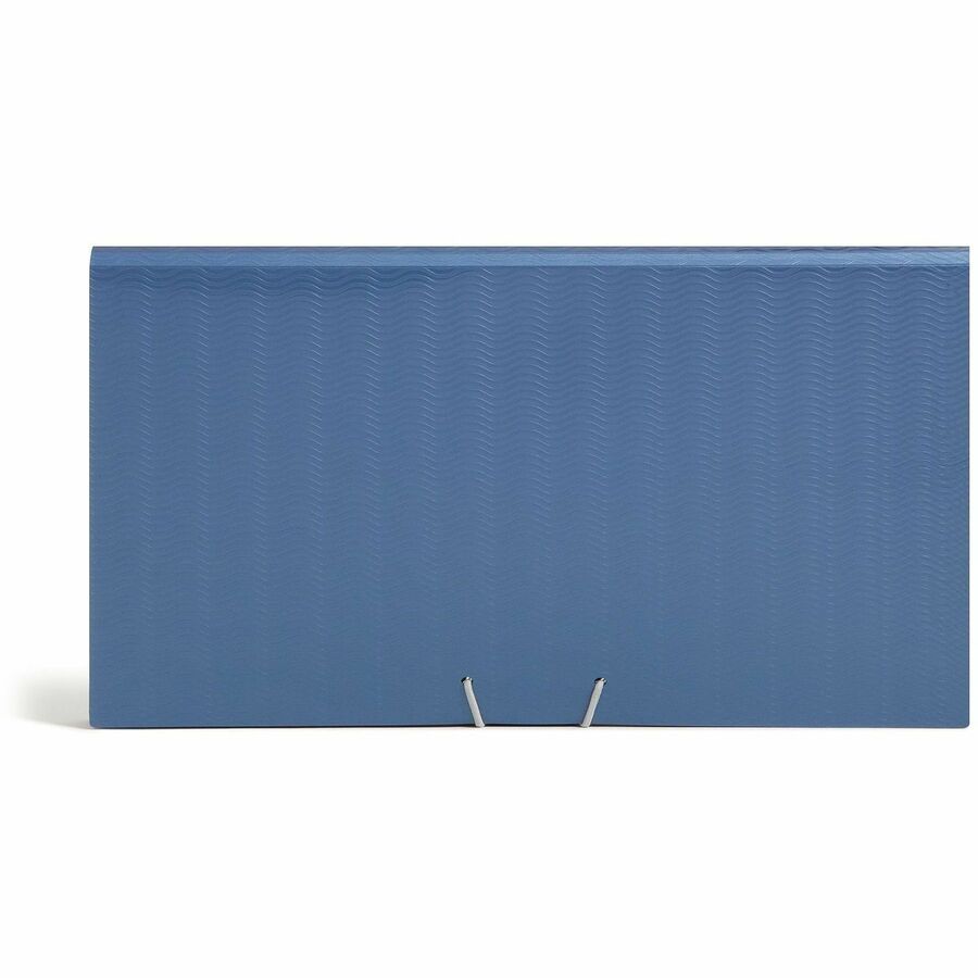 Smead Letter Expanding File - 8 1/2" x 11" - 12 Pocket(s) - Polypropylene - Blue, Black - 1 Each