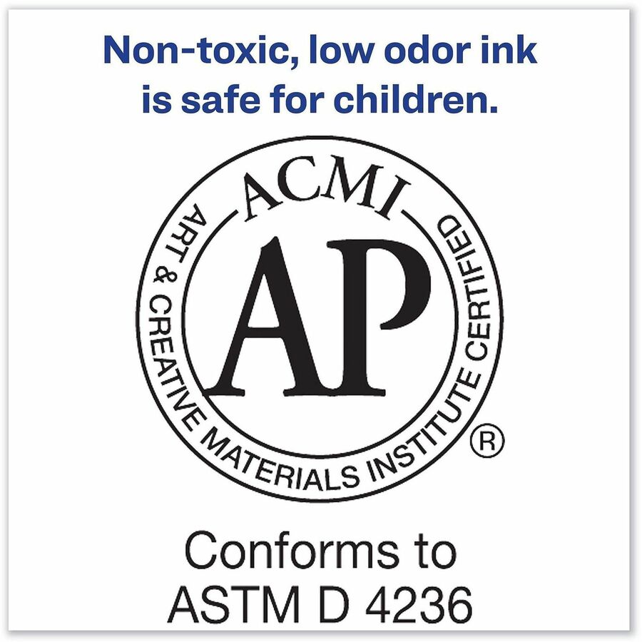 Avery® Avery Marks A Lot Permanent Markers, Regular Desk-Style, 1 Green - Chisel Marker Point - Green Ink - 1 Dozen