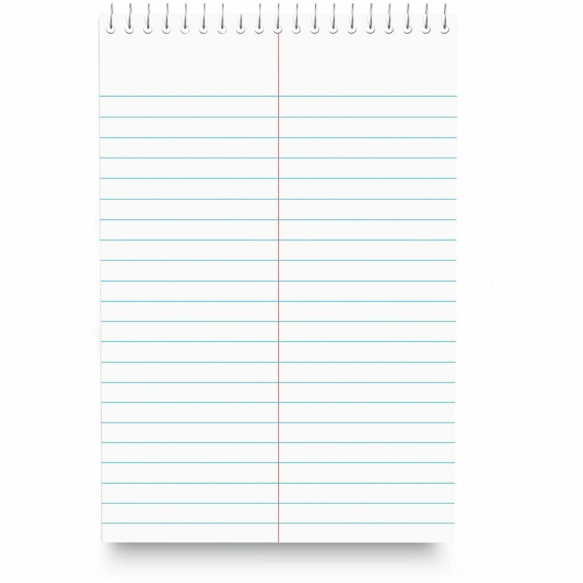 Universal Steno Pads, Gregg Rule, Red Cover, 80 White 6 x 9 Sheets - 1 Subject(s) - 80 Sheets - Spiral - Red Margin - 16 lb Basis Weight - 6" x 9" Sheet Size - 9" Height x 6" Width - White Paper