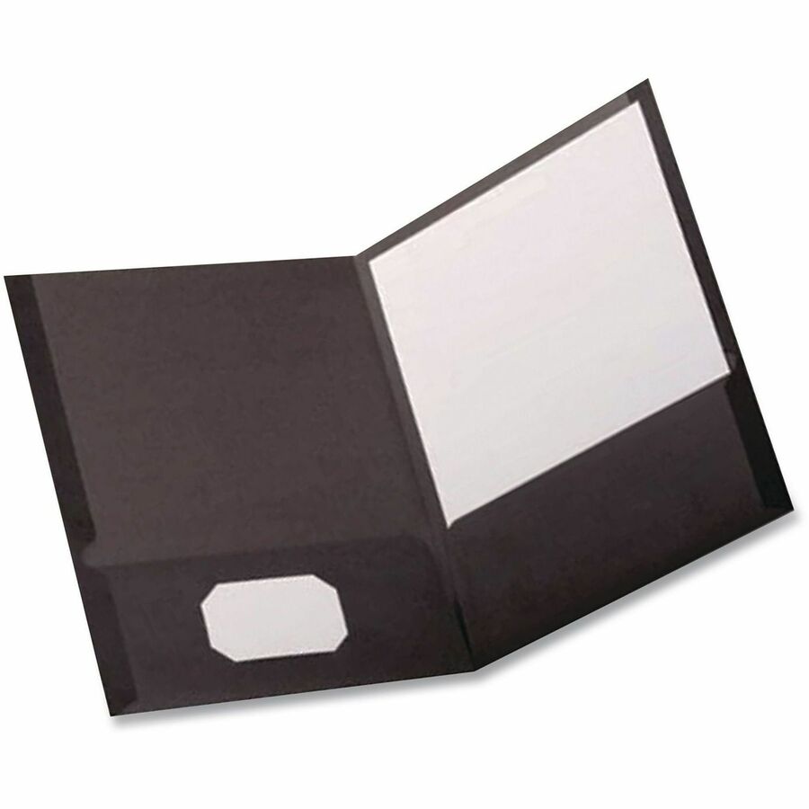 TOPS Letter Pocket Folder - 8 1/2" x 11" - 100 Sheets Capacity - 2 Internal Pocket(s) - 11 pt. - Gray - Textured, Die-cut, CD Holder - 0% Fiber Recycled - 25 / Box
