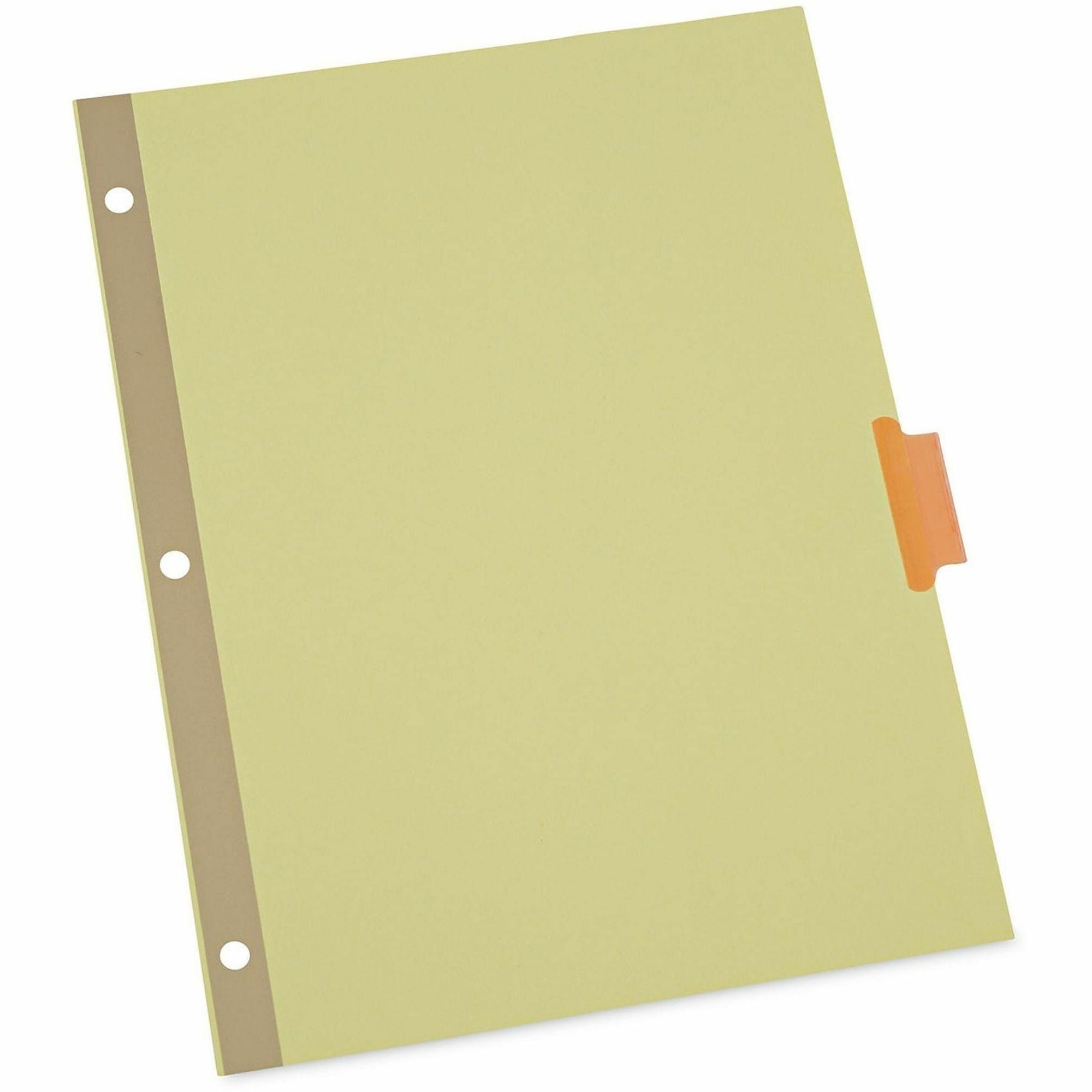 Universal Index Divider - 24 x Divider(s) - 8 Blank Side Tab(s) - 8.5" Divider Width x 11" Divider Length - Letter - 3 Hole Punched - Buff Paper Divider - Assorted Plastic Tab(s) - 0% - Customizable, Double-sided, Gold Reinforced Binding Edge - 24 Set