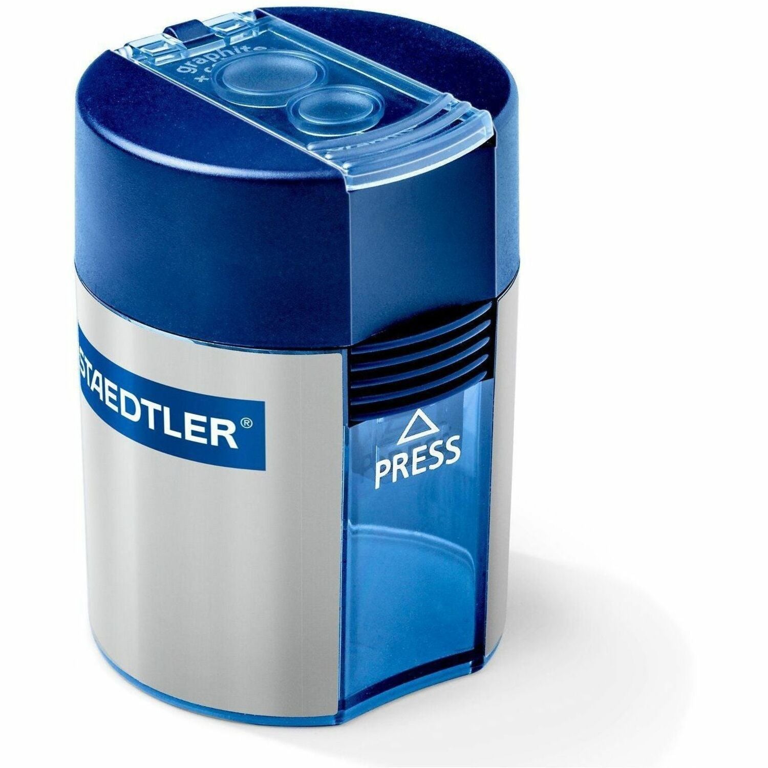 Staedtler Double-hole Tub Pencil Sharpener - 2 Hole(s) - 1.5" Height x 1.5" Width - Plastic - 1 Each