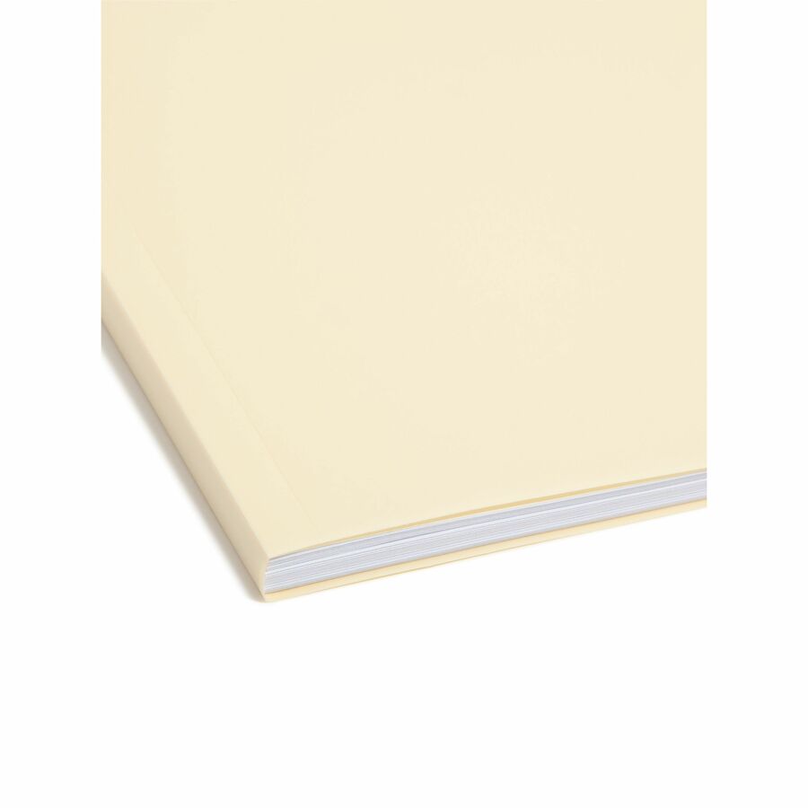 Smead 1/3 Tab Cut Letter Fastener Folder - 8 1/2" x 11" - 3/4" Expansion - 2 x 2K Fastener(s) - 2" Fastener Capacity - Assorted Tab Position - Polypropylene - Manila - 0% Recycled - 24/Box - 5 / Carton