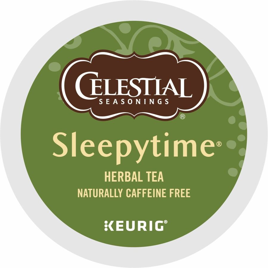 Celestial Seasonings® Sleepytime Herbal Tea, Single Serve K-Cup Pods, 24 Count Herbal Tea K-Cup - Compatible with Keurig Brewer - Herbal Tea - 24 K-Cup - Caffeine-free - Kosher - 24 / Box