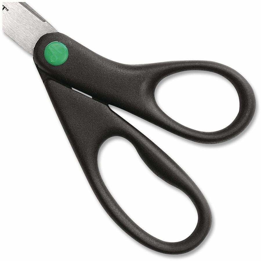 Westcott KleenEarth 9" Straight Scissors - 3.75" Cutting Length - 9" Overall Length - Straight-left/right - Stainless Steel - Pointed Tip - Black - 1 Each