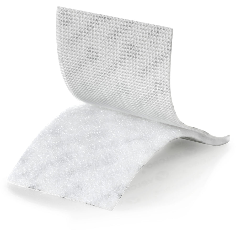 VELCRO® 90200 Heavy Duty Industrial Strength - 4" Length x 2" Width - White - Water Proof, Water Resistant - For Holding - 2 / Carton