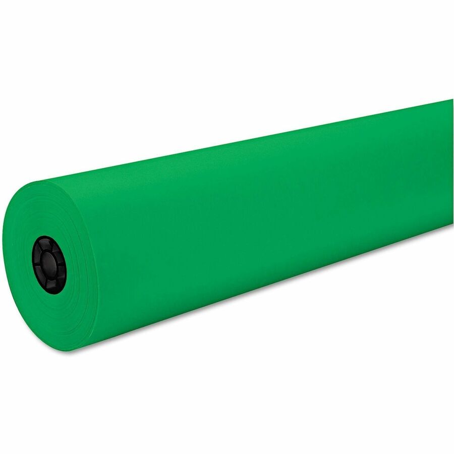 Decorol Flame-Retardant Art Paper Roll - Art, Classroom, Office, Banner, Bulletin Board - 7" Height x 36" Width x 1000 ft Length - Festive Green - Sulphite - 1 / Roll
