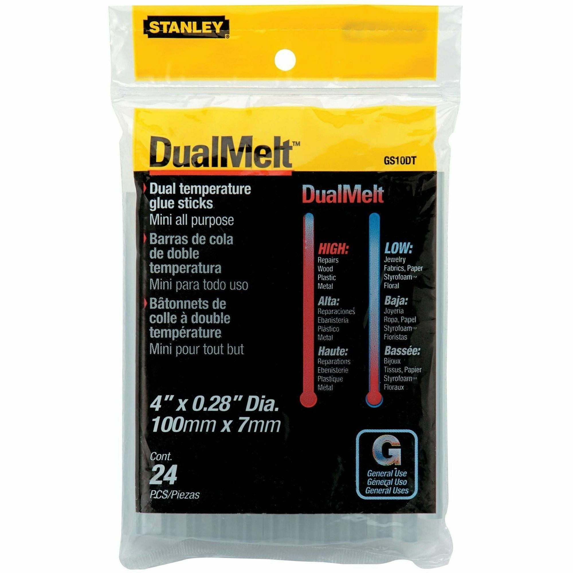 Bostitch Mini Oval Dual Temp Glue Sticks - 24 / Pack