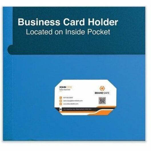 Universal Pocket Folder - 11" x 8 1/2" - 2 Inside Front & Back Pocket(s) - 25 Box