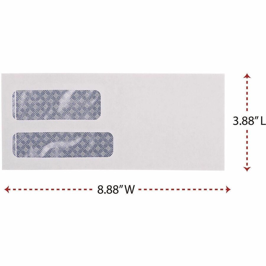 Universal Envelope - Business - #9 - 24 lb - Gummed - White - Paper Stock - 500 / Box