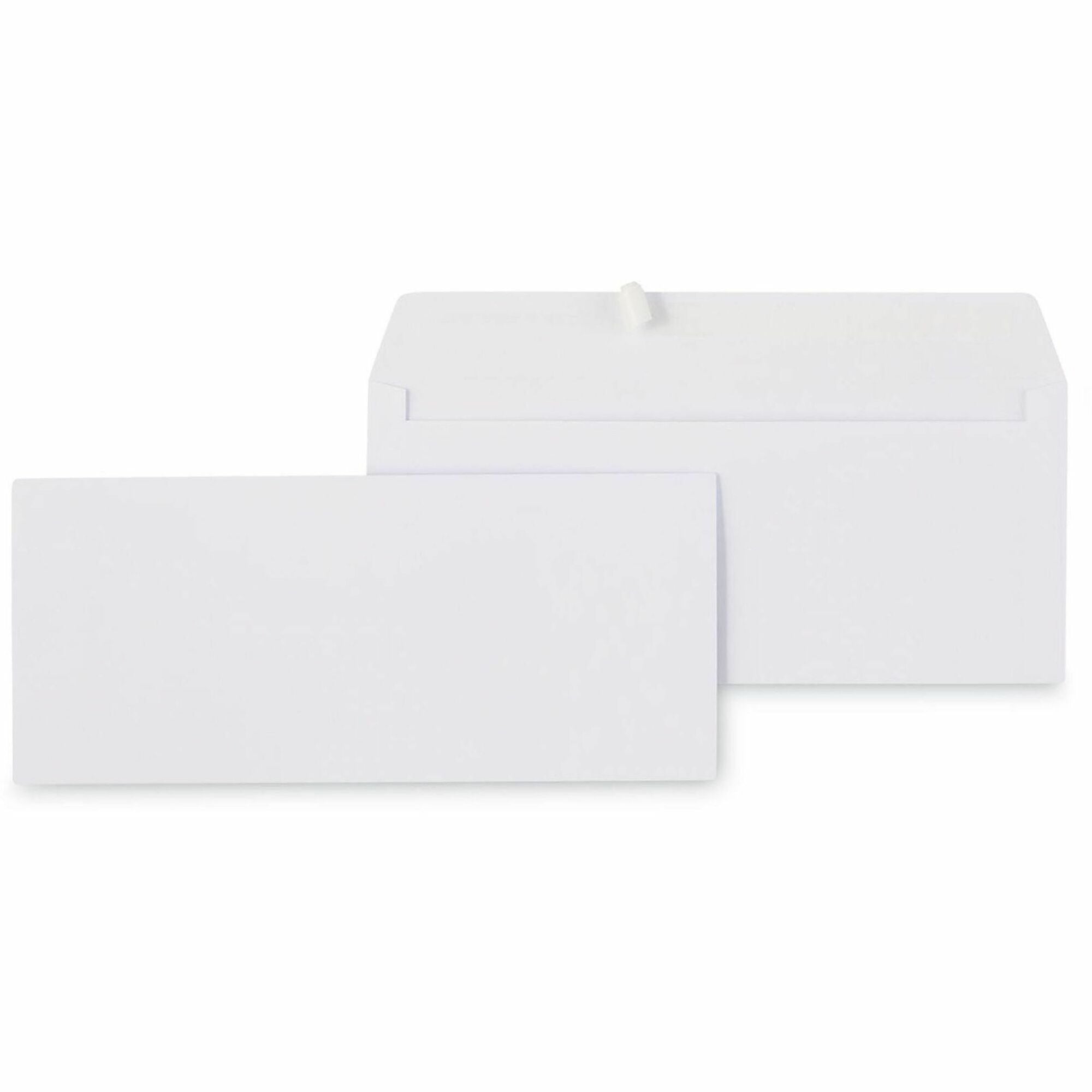 Universal Envelope - Business - #10 - 24 lb - Self Adhesive - White - Paper Stock - 500 / Box