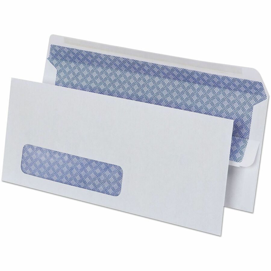 Universal Envelope - Business - #10 - 24 lb - Self Adhesive - White - Paper Stock - 500 / Box