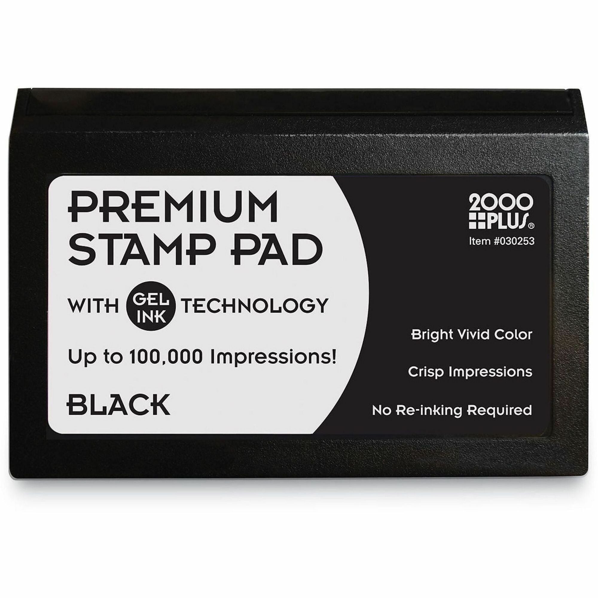 COSCO 2000 Plus Replacement Ink Pad - 2.8" Width x 4.3" Length - Black Ink - 1 Each