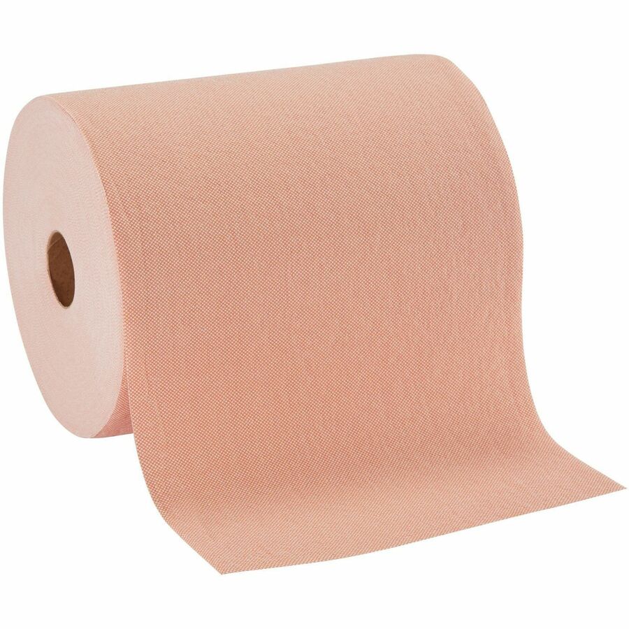 Brawny® Professional Cleaning Towel - 10" Width x 20.83 ft Length - Orange - 6 / Case
