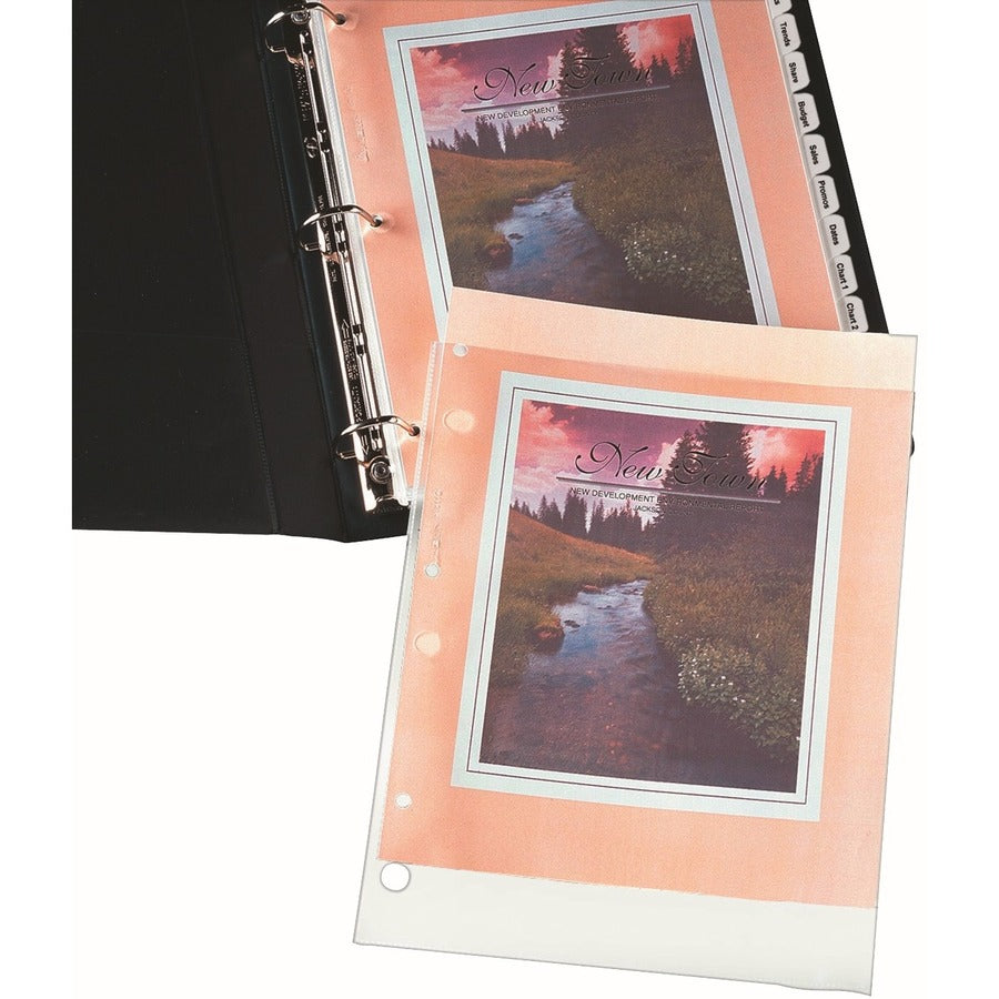 Avery® Sheet Protector - 1 x Sheet Capacity - For Letter 8 1/2" x 11" Sheet - 3 x Holes - Ring Binder - Top Loading - Rectangular - Clear - Polypropylene, Plastic - 50 / Pack