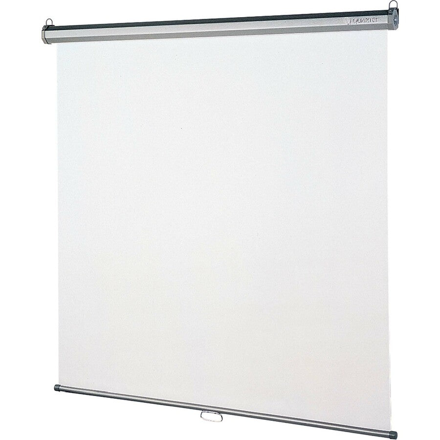 Quartet Manual Projection Screen - 1:1 - Matte White - 84" Height x 84" Width - Wall/Ceiling Mount