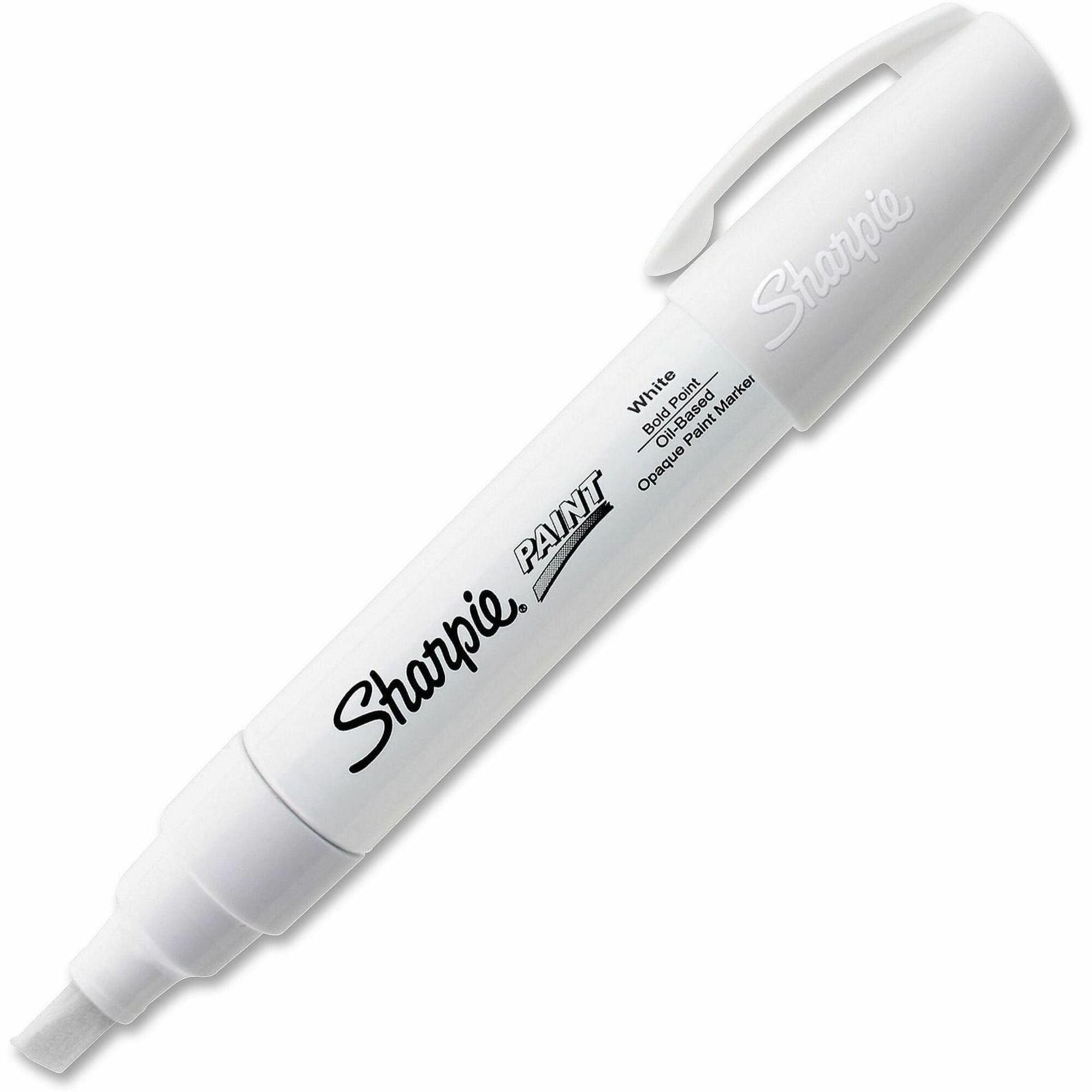 Sharpie Oil-Based Paint Marker - Bold Point - Bold Marker Point - White Ink - Oil Based - 1 Each