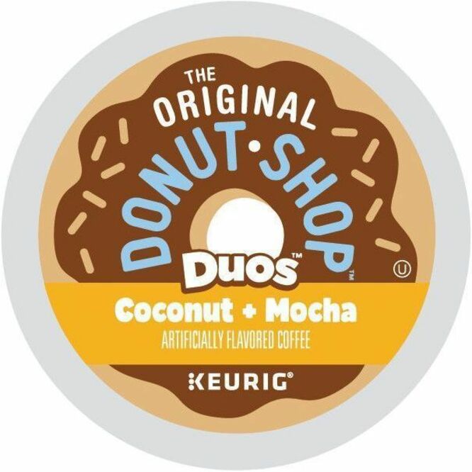 The Original Donut Shop® K-Cup, Pod Coffee - Compatible with Keurig Brewer - Regular - Medium - K-Cup, Pod - Coconut Mocha - Kosher - 24 / Box