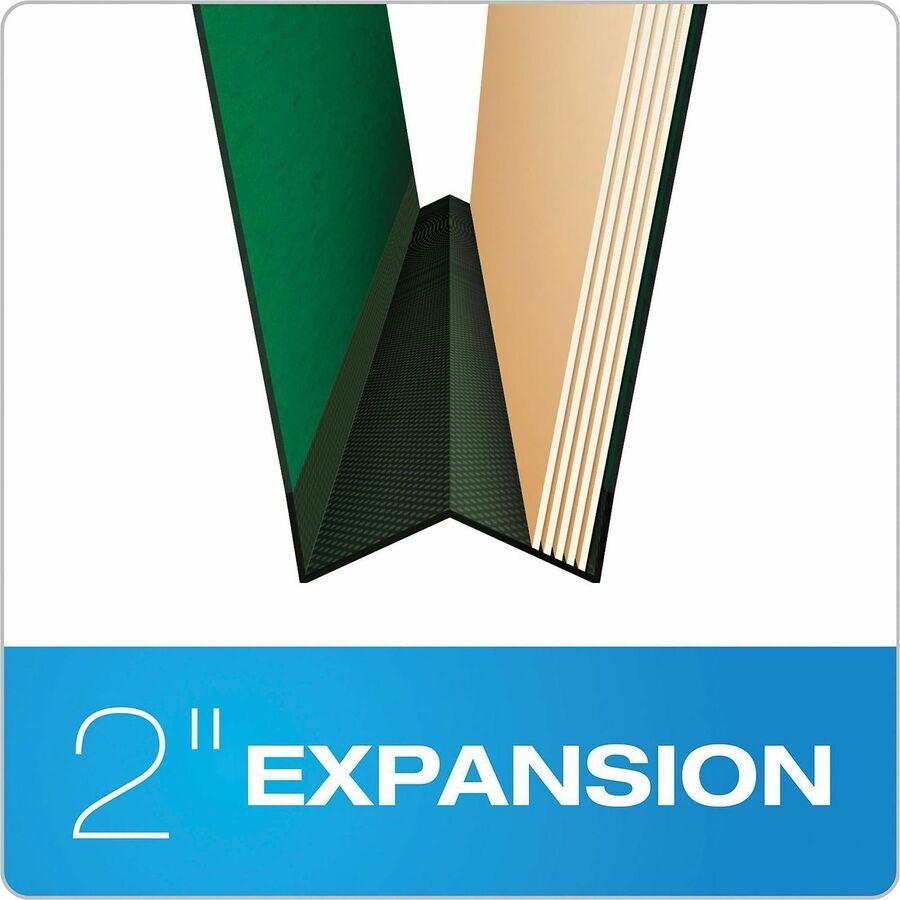 Pendaflex 1/3 Tab Cut Letter Hanging Folder - 8 1/2" x 11" - 2" Expansion - 1" Fastener Capacity - Top Tab Location - 5 Divider(s) - Green - Moisture Resistant, Reinforced Gusset, Durable, Reinforced Tab, Rip Proof, Moisture Resistant, Smudge Resistant...