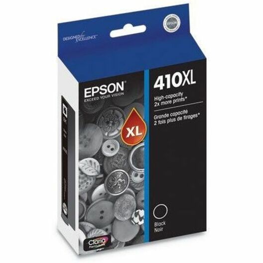 Epson Claria Premium 410XL Original High Yield Inkjet Ink Cartridge - Black - 1 Pack - 500 Pages