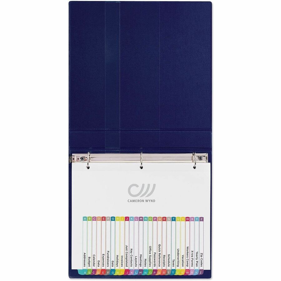 Avery A-Z Dividers, 26 Tabs, Ready Index, Arched Tabs (11844) - 26 x Divider(s) - 26 Printed Tab(s) - Alphabet - A-Z - 26 Tab(s)/Set - 8.5" Divider Width x 11" Divider Length - Letter - 8.50" Width x 11" Length - 3 Hole Punched - White Paper Divider - ...