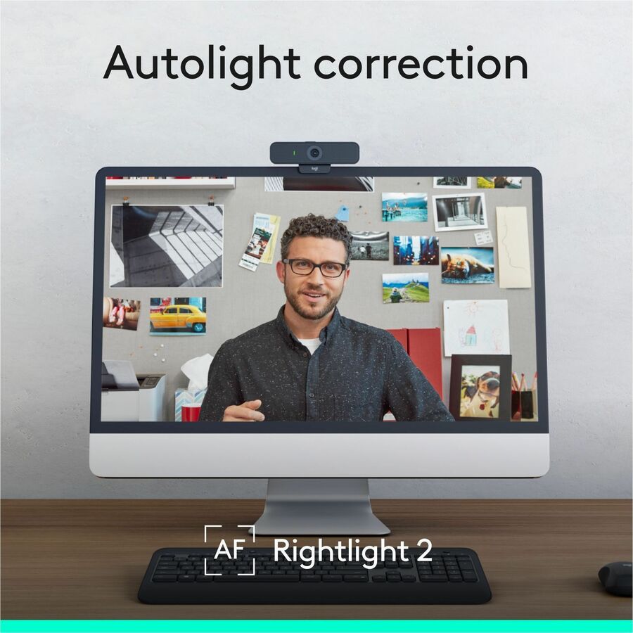 Logitech C925e Webcam - 30 fps - Black - USB 2.0 - 1 Each - Full HD - 1920 x 1080 Video - Auto-focus - 78° Angle - Clip, Tripod Mount - 1.2x Digital Zoom - Widescreen - Microphone - For Notebook, Monitor, Computer - Windows 8 or Later, ChromeOS, ma...