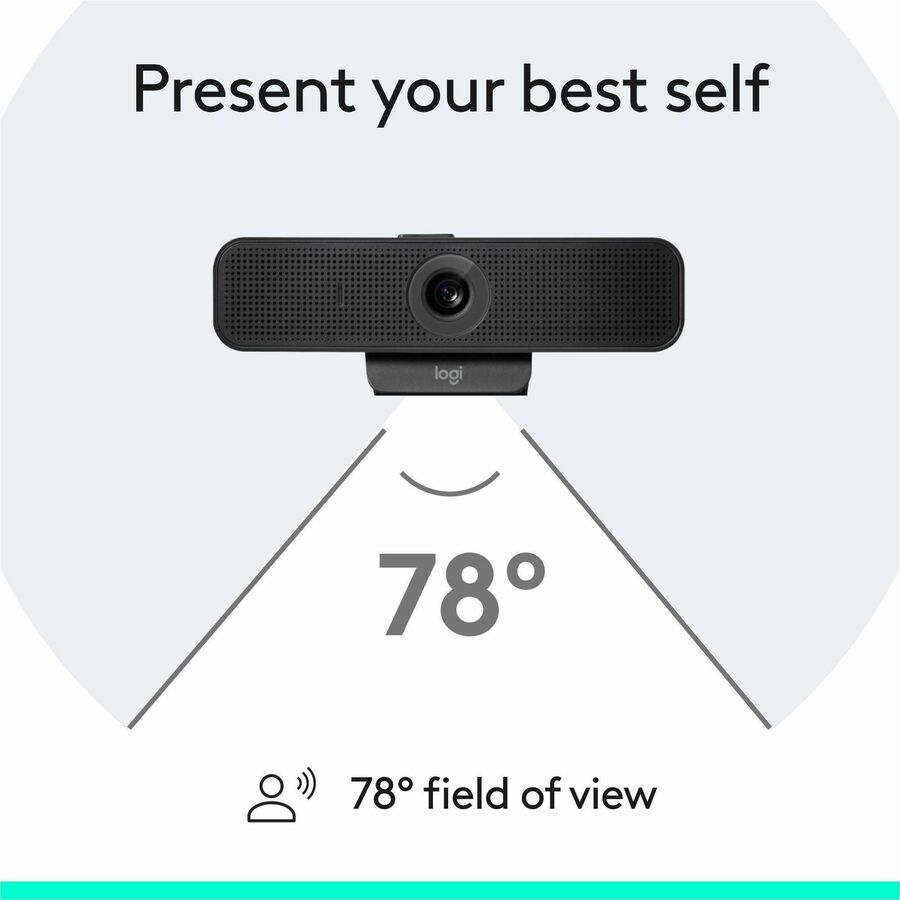 Logitech C925e Webcam - 30 fps - Black - USB 2.0 - 1 Each - Full HD - 1920 x 1080 Video - Auto-focus - 78° Angle - Clip, Tripod Mount - 1.2x Digital Zoom - Widescreen - Microphone - For Notebook, Monitor, Computer - Windows 8 or Later, ChromeOS, ma...