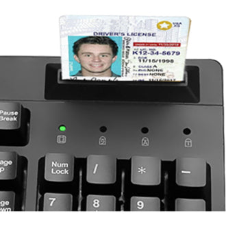 Adesso EasyTouch 630SB - Smart Card Reader Keyboard - Cable Connectivity - USB 2.0 Interface - 104 Key(s) - English (US) - QWERTY Layout - Computer - PC - Membrane Keyswitch - Black