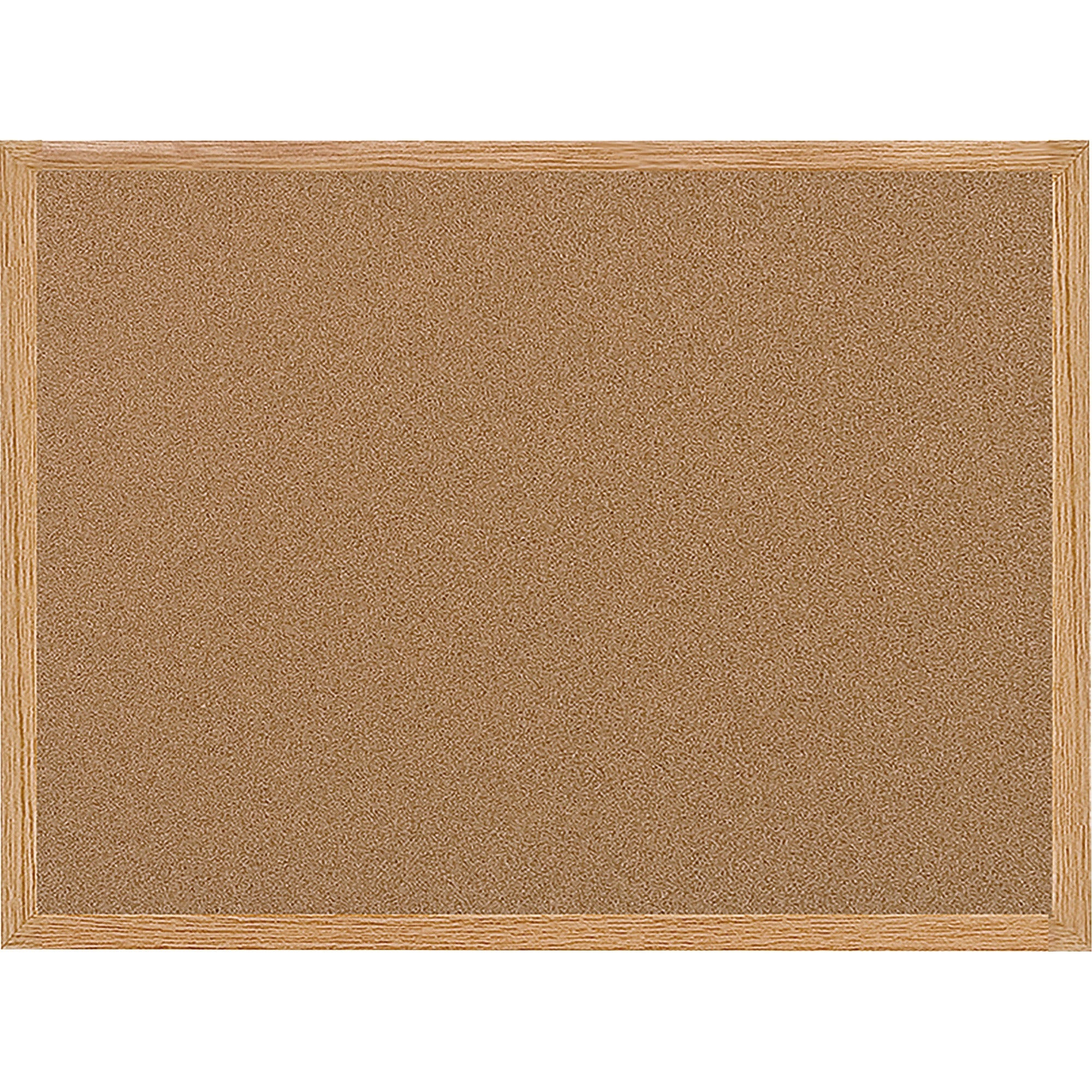 MasterVision Oak Frame 3'x2' Cork Bulletin Board - 24" Board Height x 36" Board Width - Cork Surface - Self-healing - Oak Frame - 1 Each