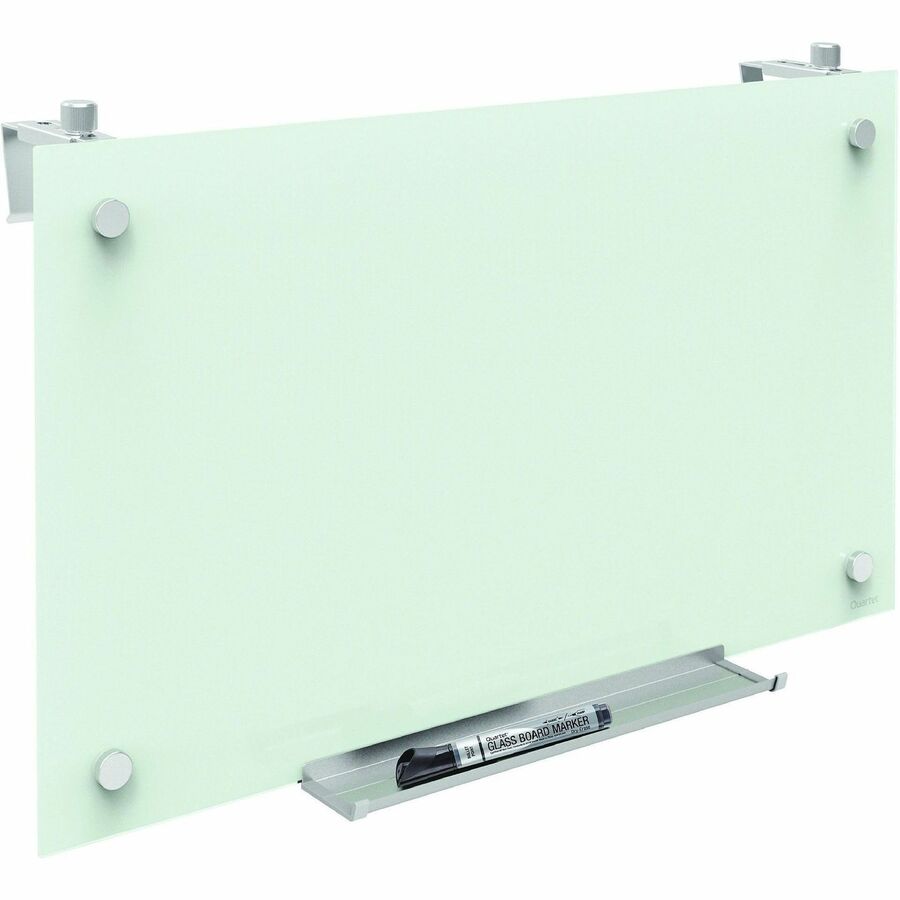 Quartet Infinity™ Magnetic Glass Dry-Erase Cubicle Board - 30" (2.5 ft) Width x 18" (1.5 ft) Height - White Tempered Glass Surface - Rectangle - Horizontal/Vertical - Magnetic - 1