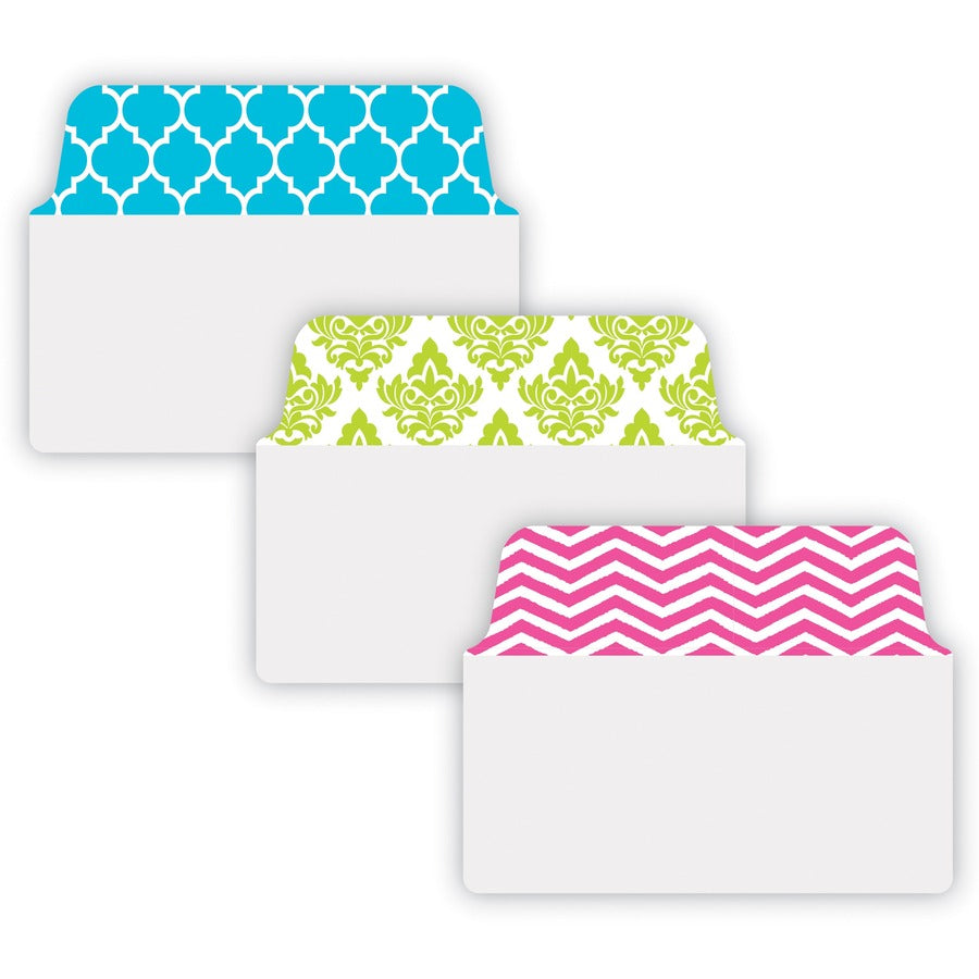 Avery® UltraTabs Color Design 2-sided Multiuse Tabs - 24 Tab(s) - 1.50" Tab Height x 2" Tab Width - Clear Film, Pink Paper, Green, Blue Tab(s) - 24 / Pack