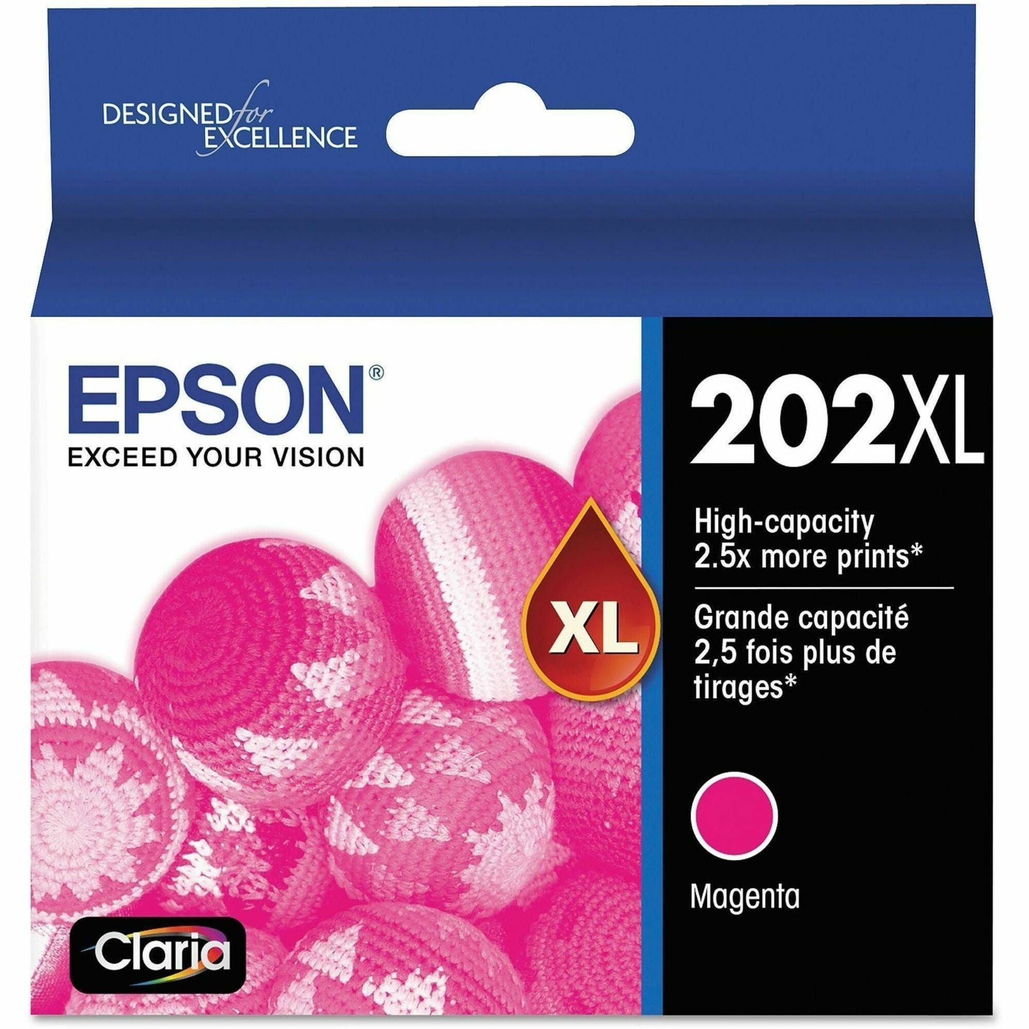 Epson Claria 202XL Original High Yield Inkjet Ink Cartridge - Magenta Pack - Inkjet - High Yield