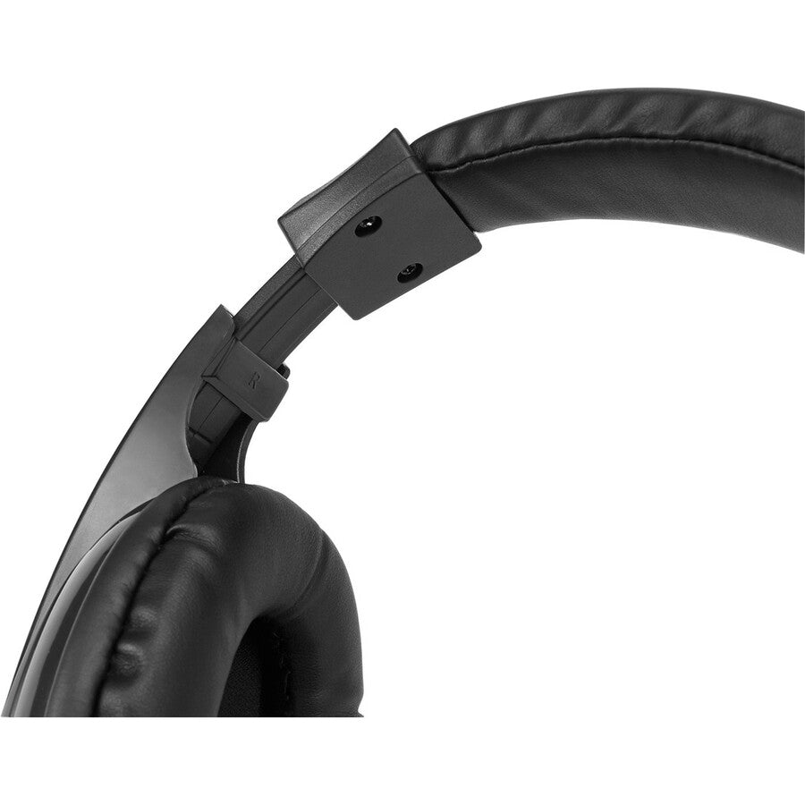 Adesso Xtream H5 - Multimedia Headset with Microphone - Stereo - Mini-phone (3.5mm) - Wired - 32 Ohm - 20 Hz to 20 kHz - Over-the-head - Binaural - Circumaural - 6 ft Cable - Omni-directional Microphone - Black
