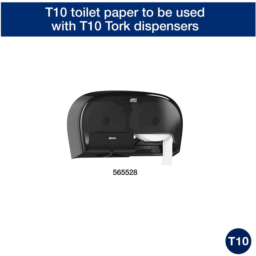 TORK Universal High-Capacity Bath Tissue Roll with OptiCore - 2 Ply - 3.80" Width x 583.30 ft Length - 2000 Sheets/Roll - 7.20" Roll Diameter - 1 45/64" Core - White - Paper - 24000 / Sheet