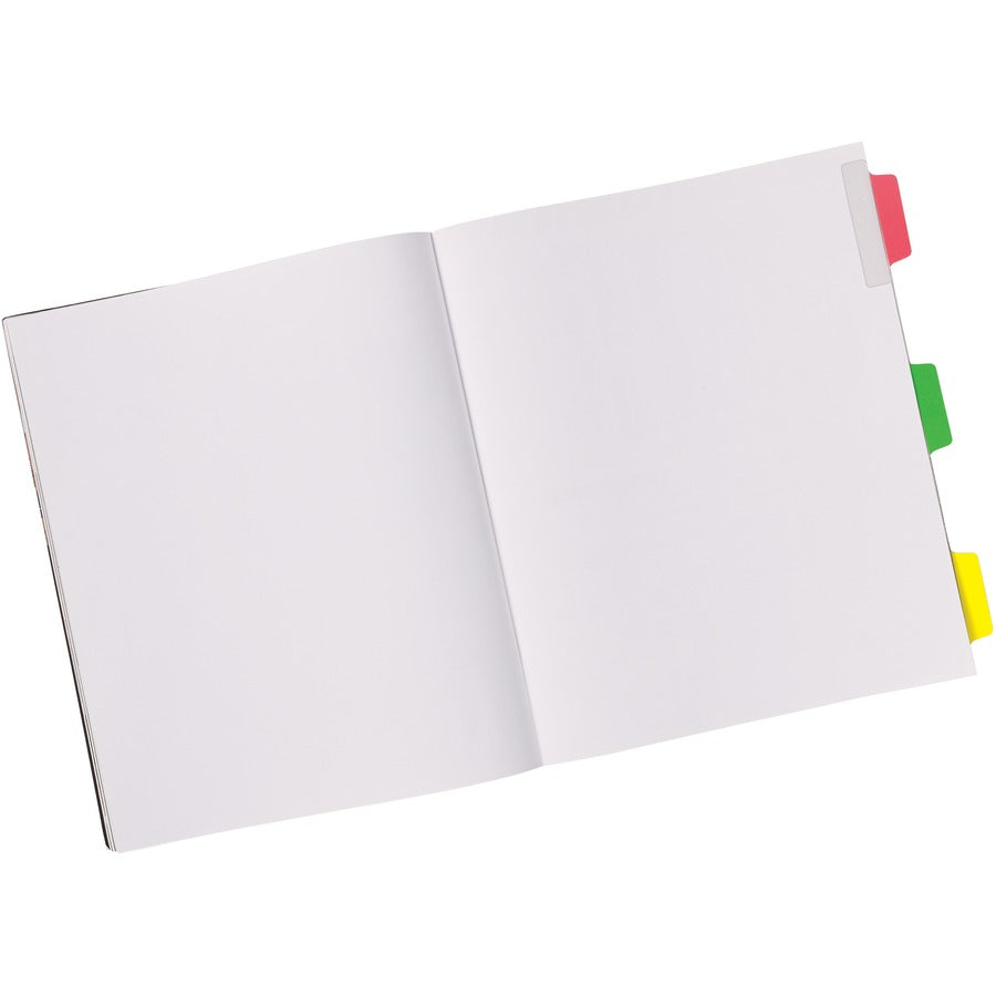 Avery® UltraTabs Repositionable Margin Tabs - 48 Tab(s) - 1" Tab Height x 2.50" Tab Width - Green Film, Clear Paper, Yellow, Red, Blue Tab(s) - 48 / Pack
