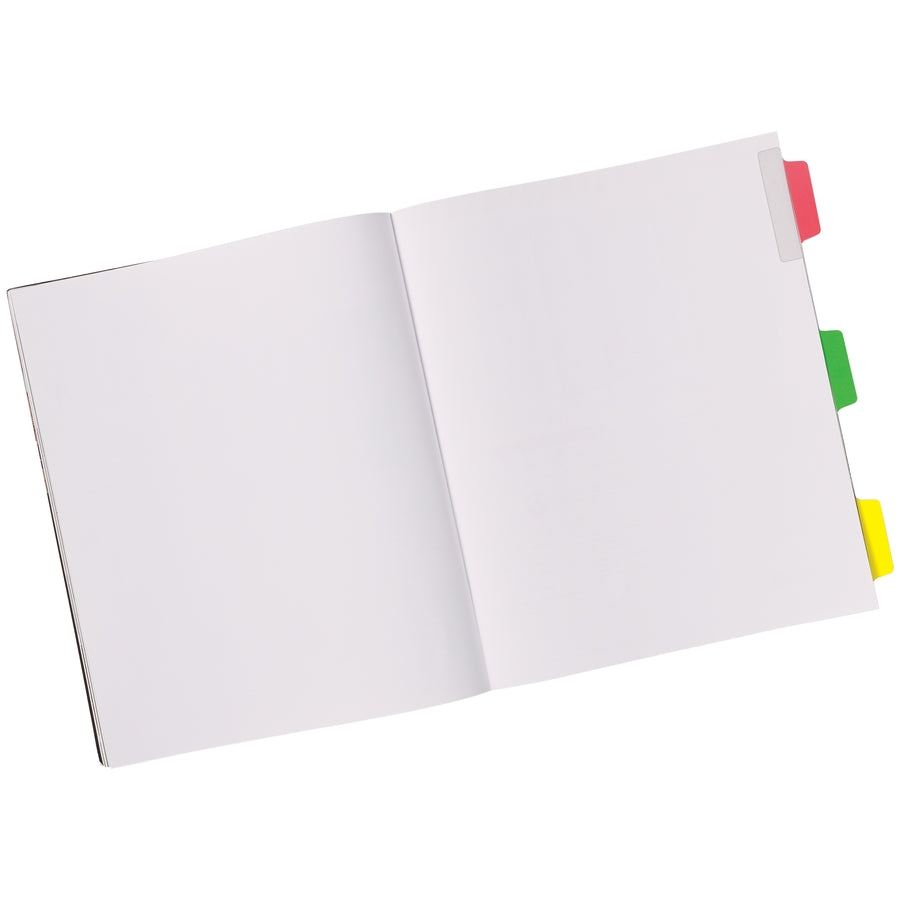 Avery® UltraTabs Repositionable Margin Tabs - 48 Tab(s) - 1" Tab Height x 2.50" Tab Width - Green Film, Clear Paper, Yellow, Red, Blue Tab(s) - 48 / Pack