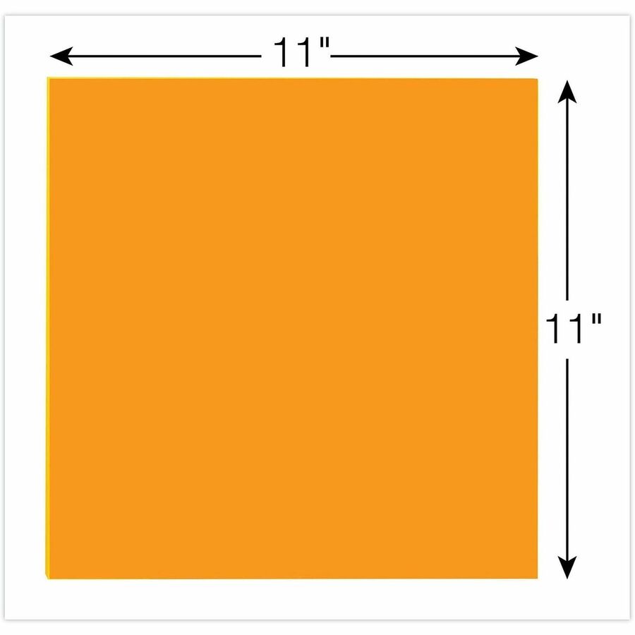 Post-it® Super Sticky Big Note - 30 x Orange - 11" Flag/Note Width x 11" Flag/Note Length - Square - 30 Sheets per Pad - Orange - Sticky, Removable - 1 Each