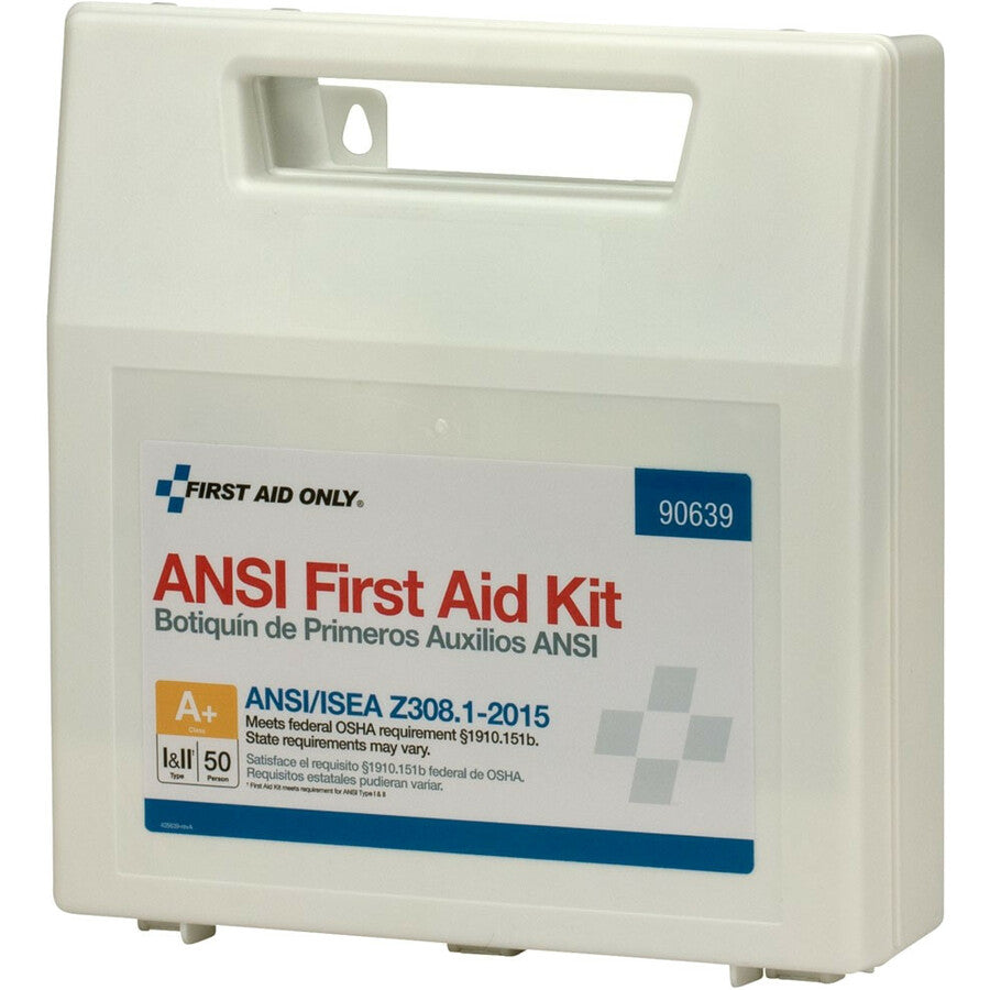 First Aid Only Only 50-person Bulk Plastic 1st Aid Kit - 183 x Piece(s) For 50 x Individual(s) - 11" Height x 3" Width x 10.8" Length - Plastic Case - 1 Each